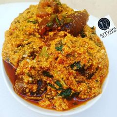 A picture of Egusi soup.