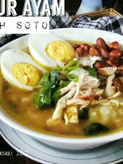 Foto resep Bubur ayam Kuah soto