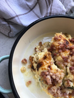 Rakott brokkoli baconnal 🥦🧀🥓 recept fotója