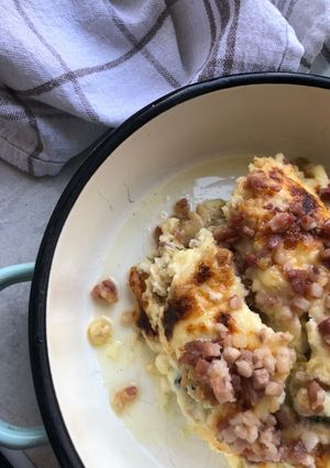 Rakott brokkoli baconnal 🥦🧀🥓 recept fotója