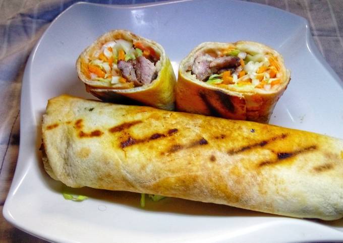 Recipe of Speedy Pan Grilled Beef Shawarma