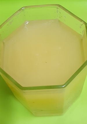A picture of Strained Mosambi / Sweet Lime Juice.