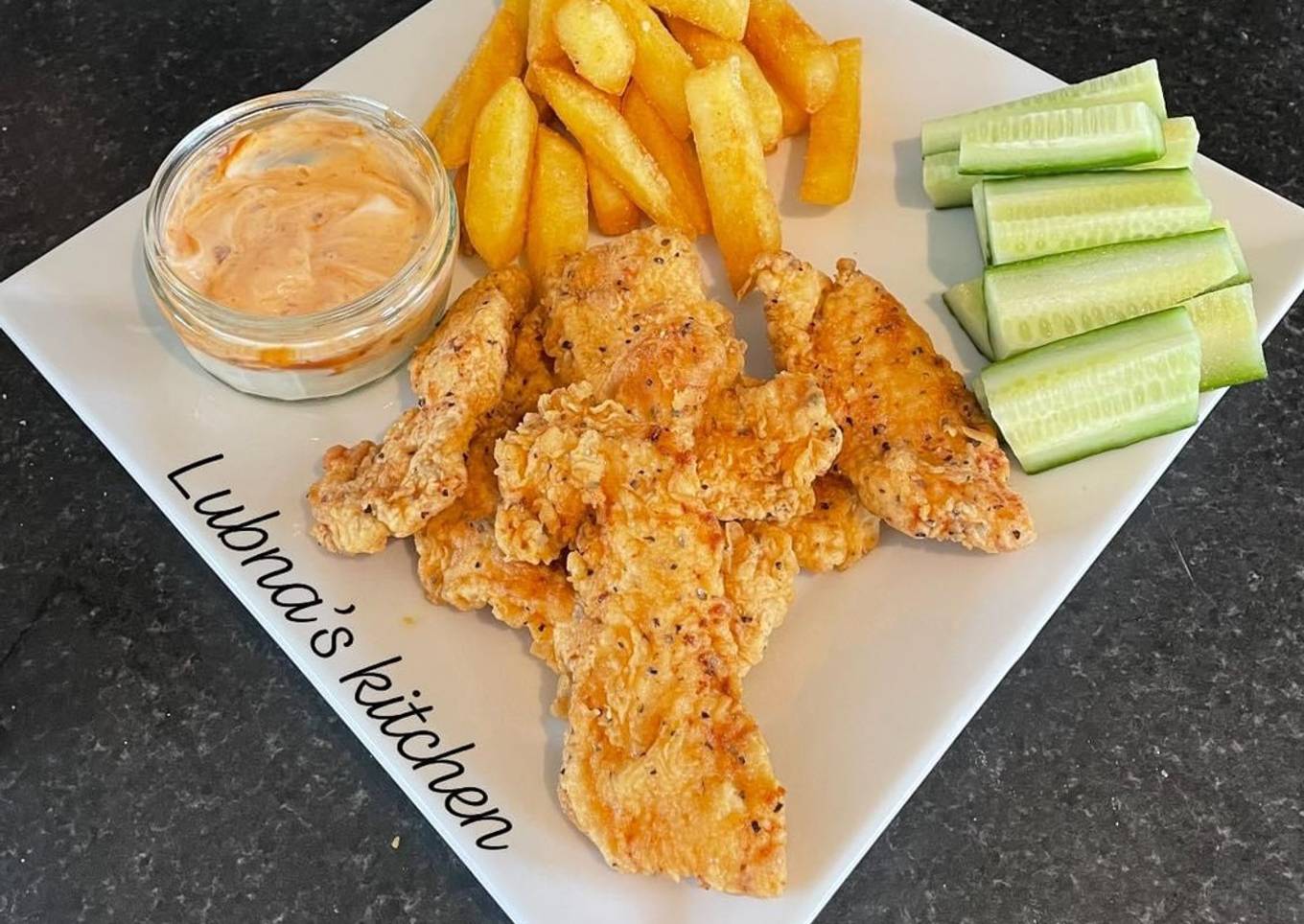 Crispy Fried Chicken Tenders: