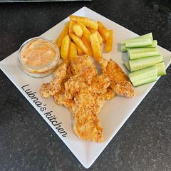 Crispy Fried Chicken Tenders: A picture of Crispy Fried Chicken Tenders:.