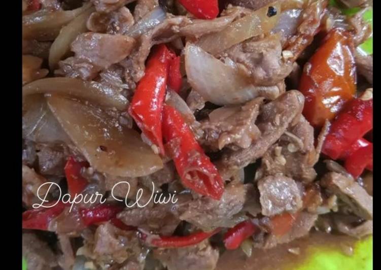 Daging saos lada hitam saori