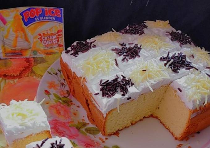 Cara Bikin Cheese cake potong pop ice (all in one), Enak Banget