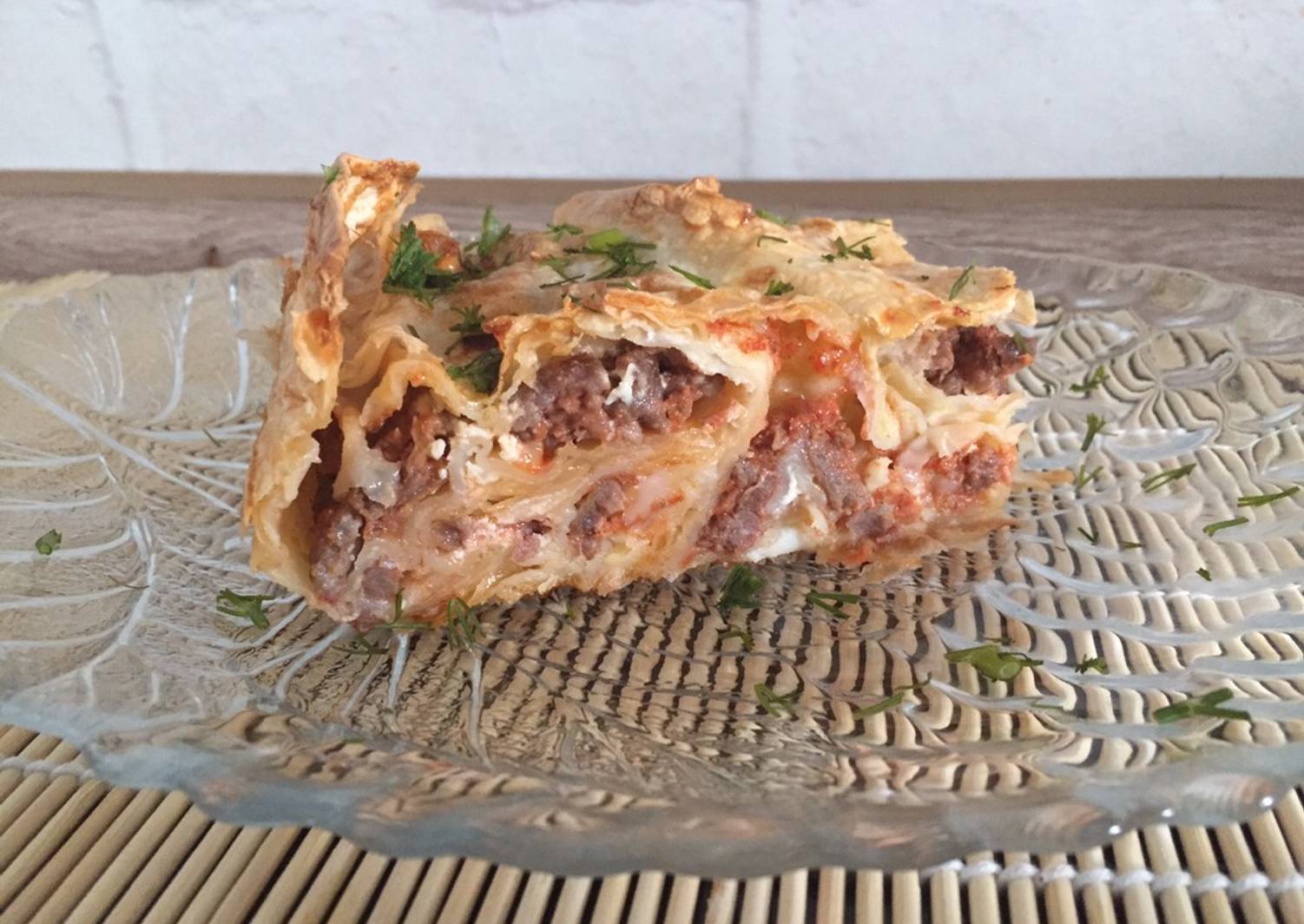 Рваный пирог из лаваша