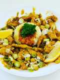 Limetten-Erdnuss-Hähnchen