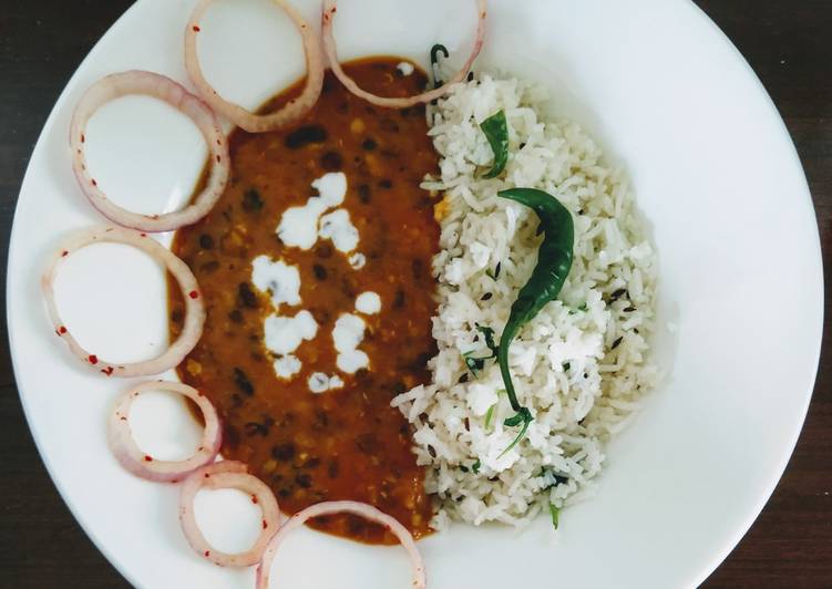 Dal makhni with jeera rice