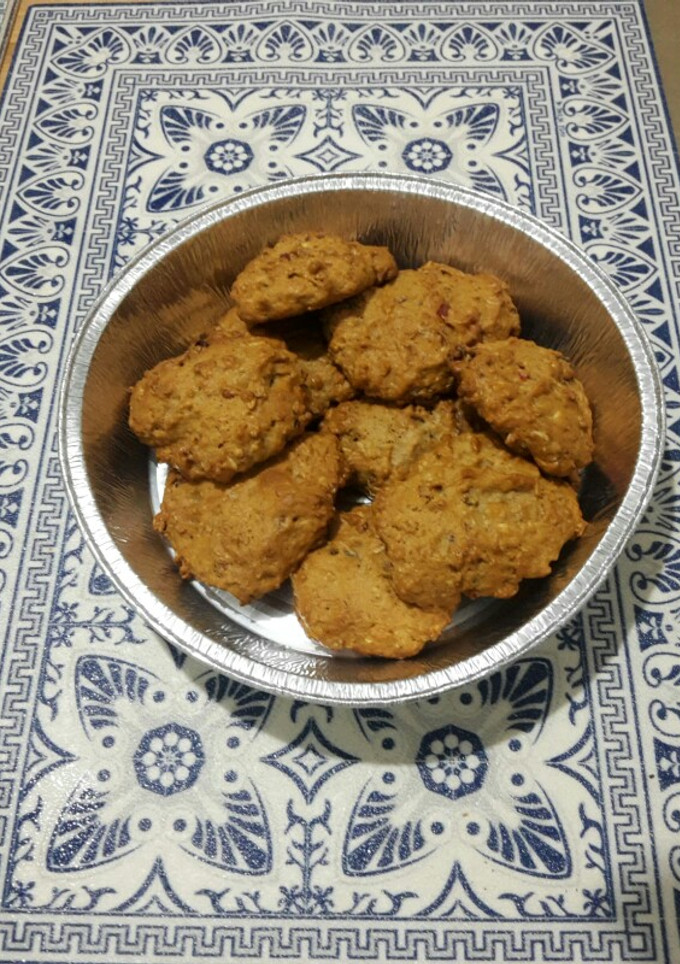 Una foto de Galletitas de banana, avena y granola
