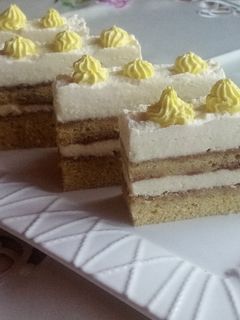 Túrós citromos szelet recept fotója