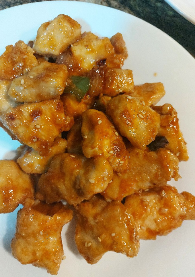 Una foto de Pollo agridulce