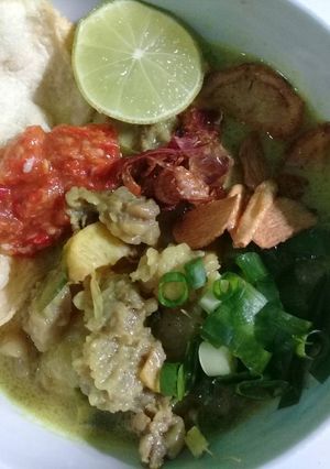 A picture of Coconut Milk Soto with Brisket.