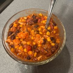 A picture of Chicken Taco Soup.