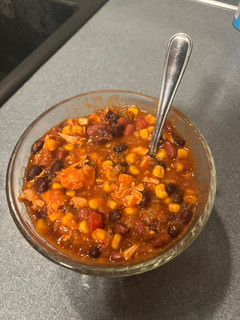 A picture of Chicken Taco Soup.