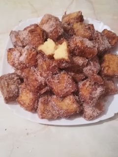Una foto de Leche frita con aroma de brandy