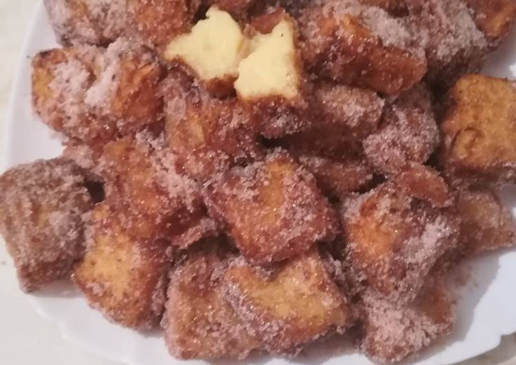 Leche frita con aroma de brandy