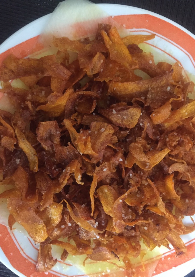 Una foto de Chips de zanahoria