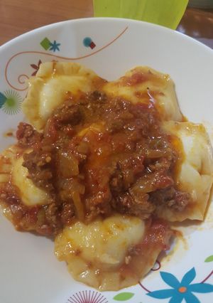 Una foto de Agnolotis de ricota
