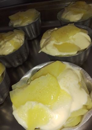 Una foto de Papas a la crema