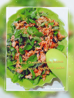 Foto resep "Sambel tempe daun kemangi"