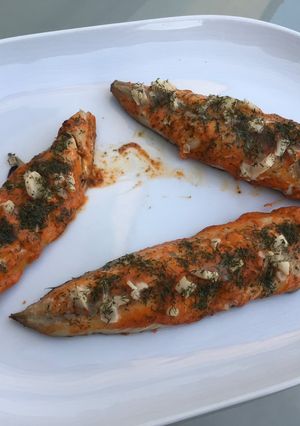 Une photo de Filets de maquereaux marinés épices, ail et aneth