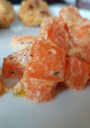 Une photo de Courge sucrine à la crème de thym