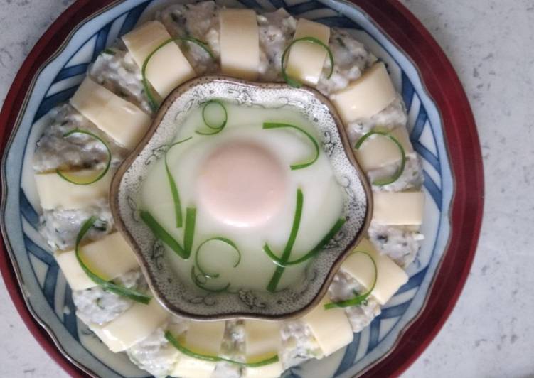 Simple Way to Prepare Super Quick Homemade Steam Egg tofu and mince fish