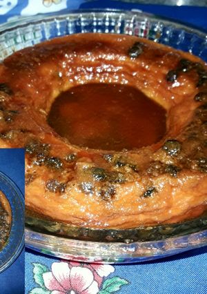 Una foto de Budín de pan en microondas