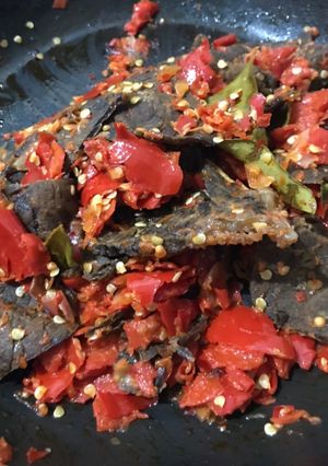 Foto resep Paru Goreng Balado