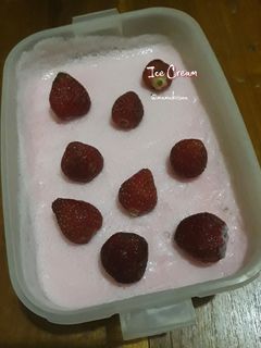 Foto resep Ice Cream Strawberry