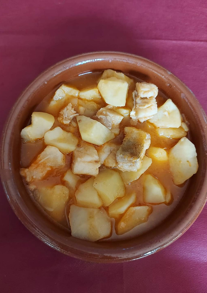 Una foto de Patatas con Bacalao