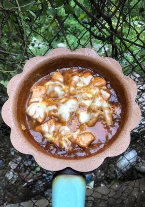Hình của món Gà cay phô mai.