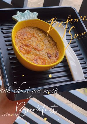 Hình của món Bánh chuối yến mạch (em bé).