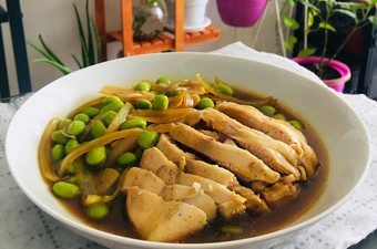 Cara Memasak Ayam edamame kukus dengan saos lada Hitam Menu Enak