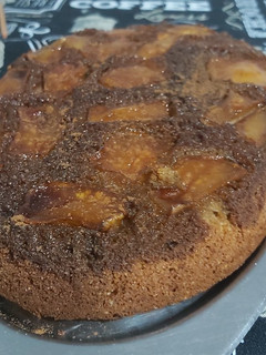 Una foto de Torta invertida de manzana saludable
