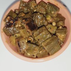 A picture of Masala lady finger.