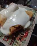 Canelones con salsa blanca