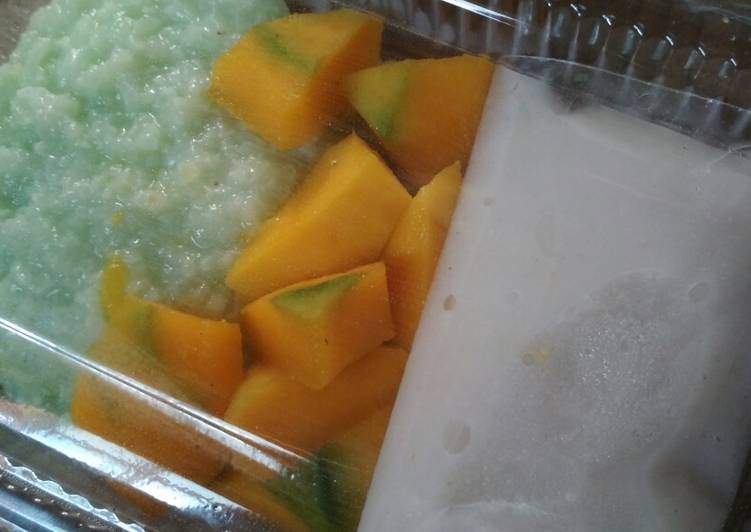 Cara Gampang Membuat Sticky mango rice, Sempurna