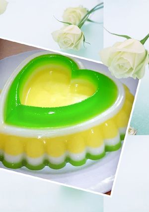 عکسی از دستور ژله بستنی قلب برای تسلای دل قرنطینه شدگان🤪🌹❤