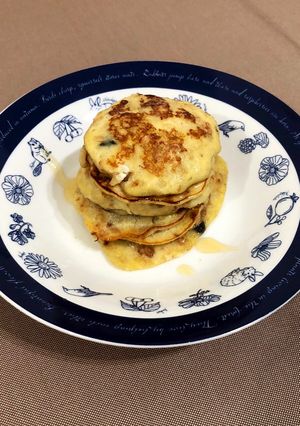 超簡易香蕉燕麥鬆餅 Banana oat pancakes 的食譜成品照片