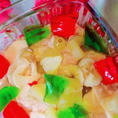 A picture of Fruit custard.