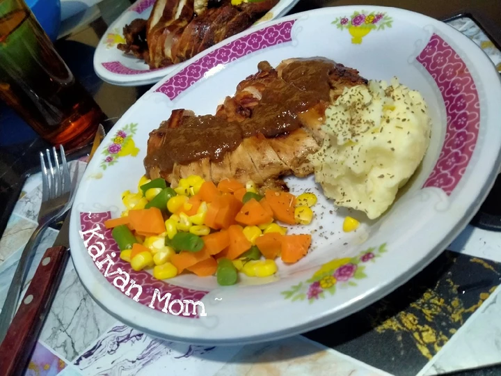 Langkah Mudah untuk Membikin Resep 48. Chicken Steak Teriyaki Sauce yang Lezat Sekali Anti Ribet, Bikin Ngiler