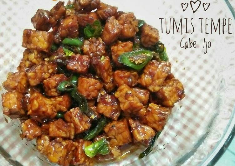 Tumis Tempe Cabe Ijo