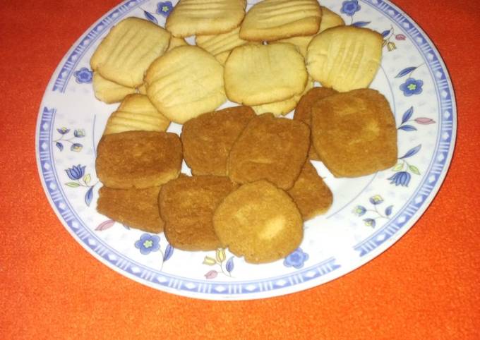 Butter cookies baked with jiko