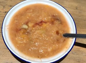 Une photo de Compotée de péches et nectarines au miel au Thermomix