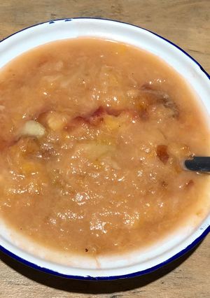 Une photo de Compotée de péches et nectarines au miel au Thermomix