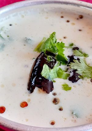 A picture of Buttermilk kuzhambu Morkuzhambu.