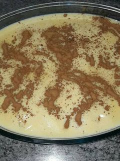 Una foto de Natillas con huevo