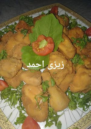 صورة لوصفة مخ بانيه بالبقسماط